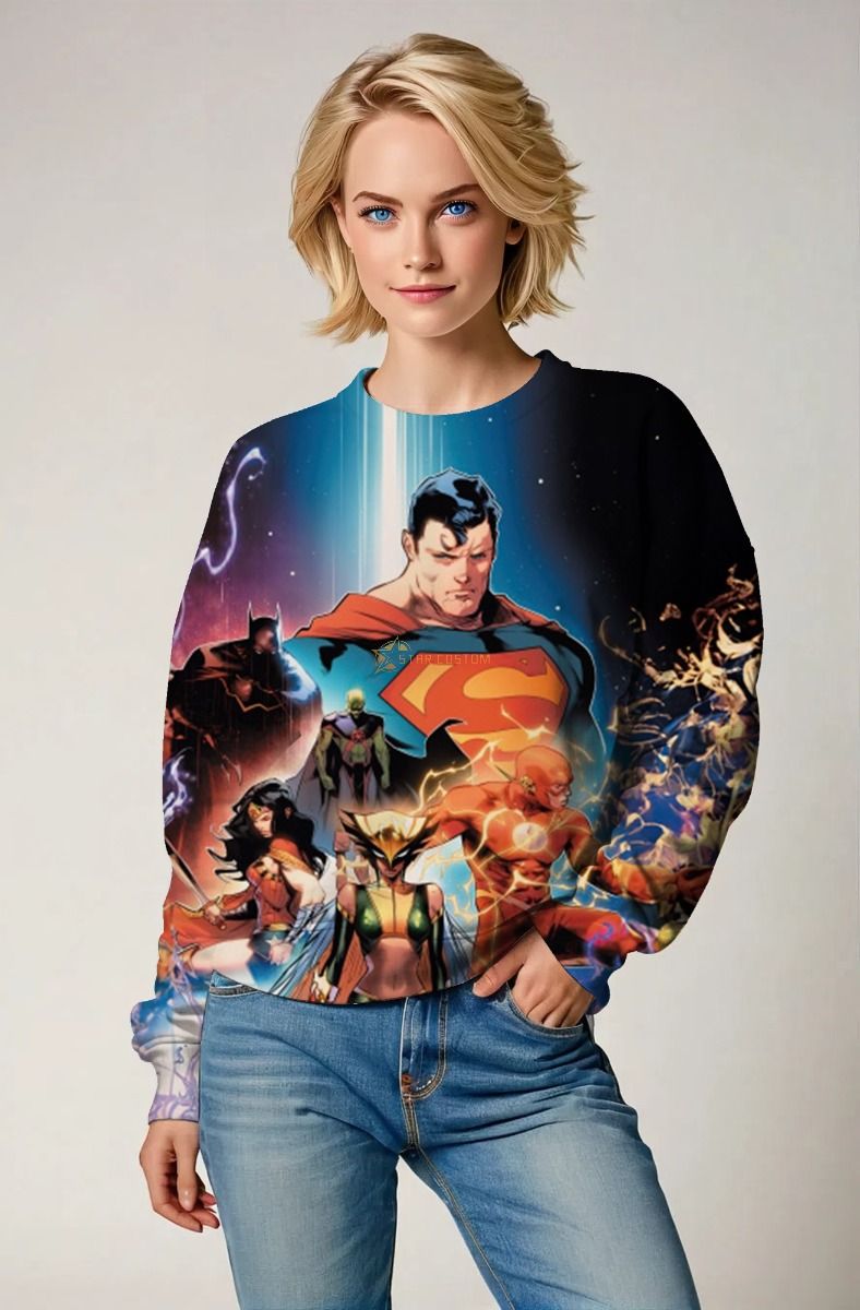 Justice League Epic Glow Crewneck – United Heroes