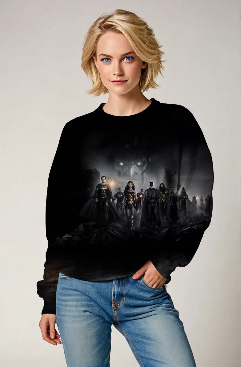 Justice League Crewneck – United in Darkness