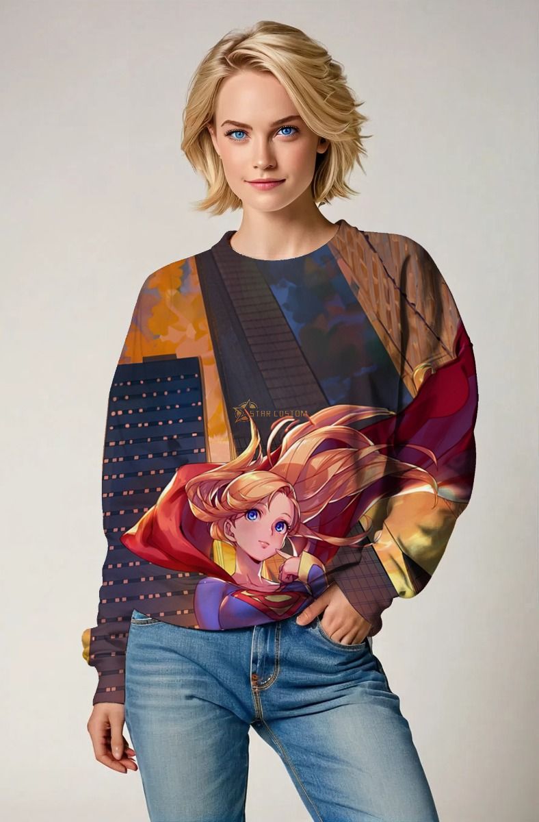 Supergirl City Glow Crewneck Sweatshirt