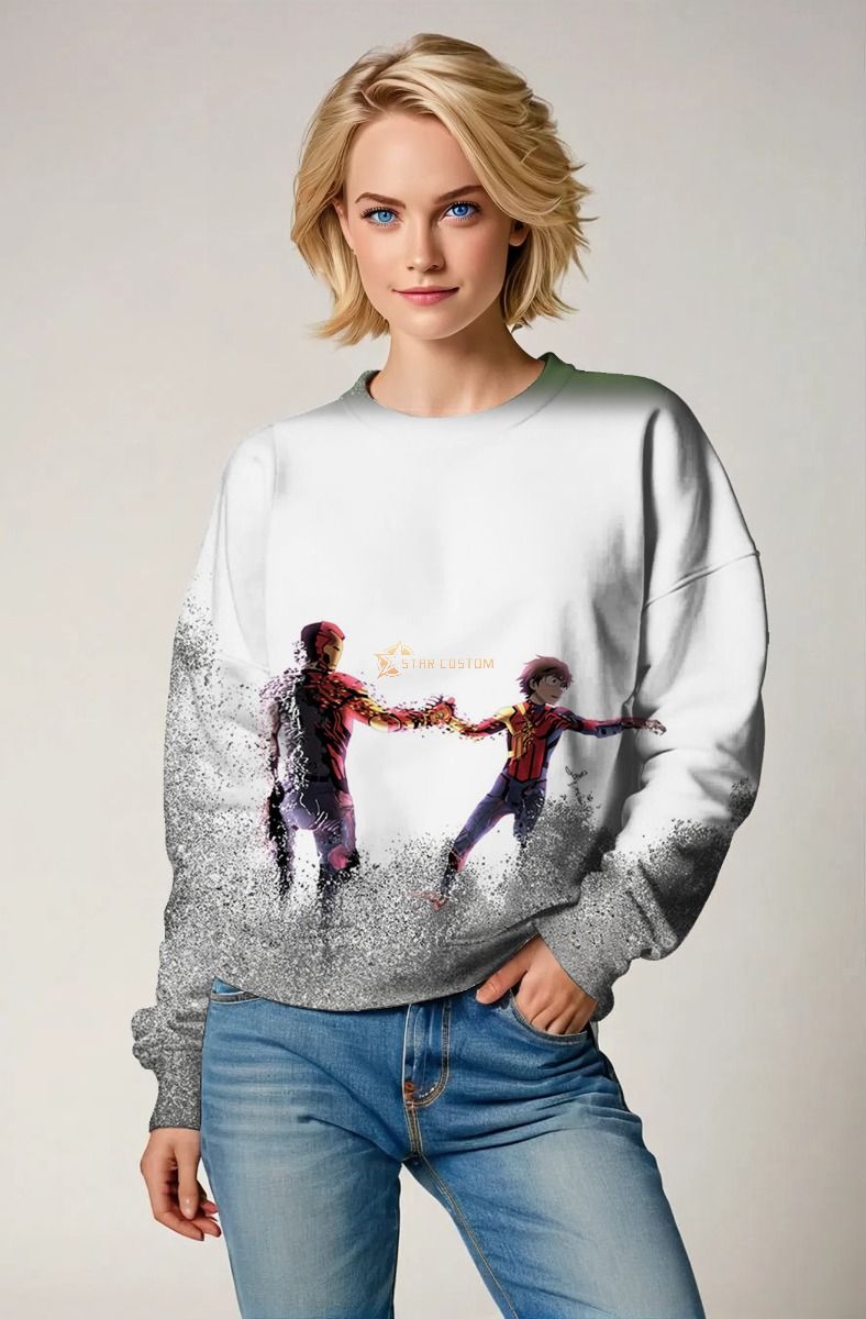 Iron Man & Spider-Man End Scene Crewneck Sweatshirt