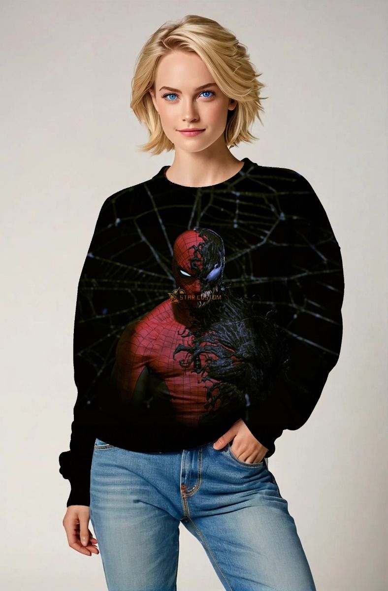 Venomized Spider-Man Symbiote Takeover Crewneck Sweatshirt