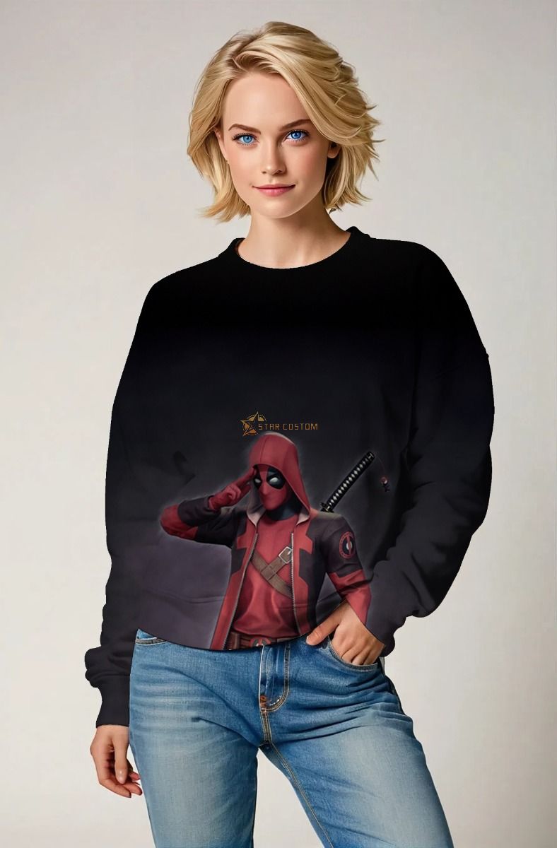 Silent Boom Crewneck – Red Assassin Energy Sweatshirt