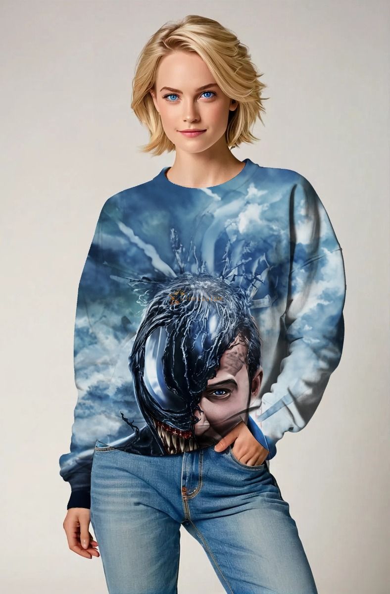 Venom Fusion Crewneck Sweatshirt – Blue Morph Edition