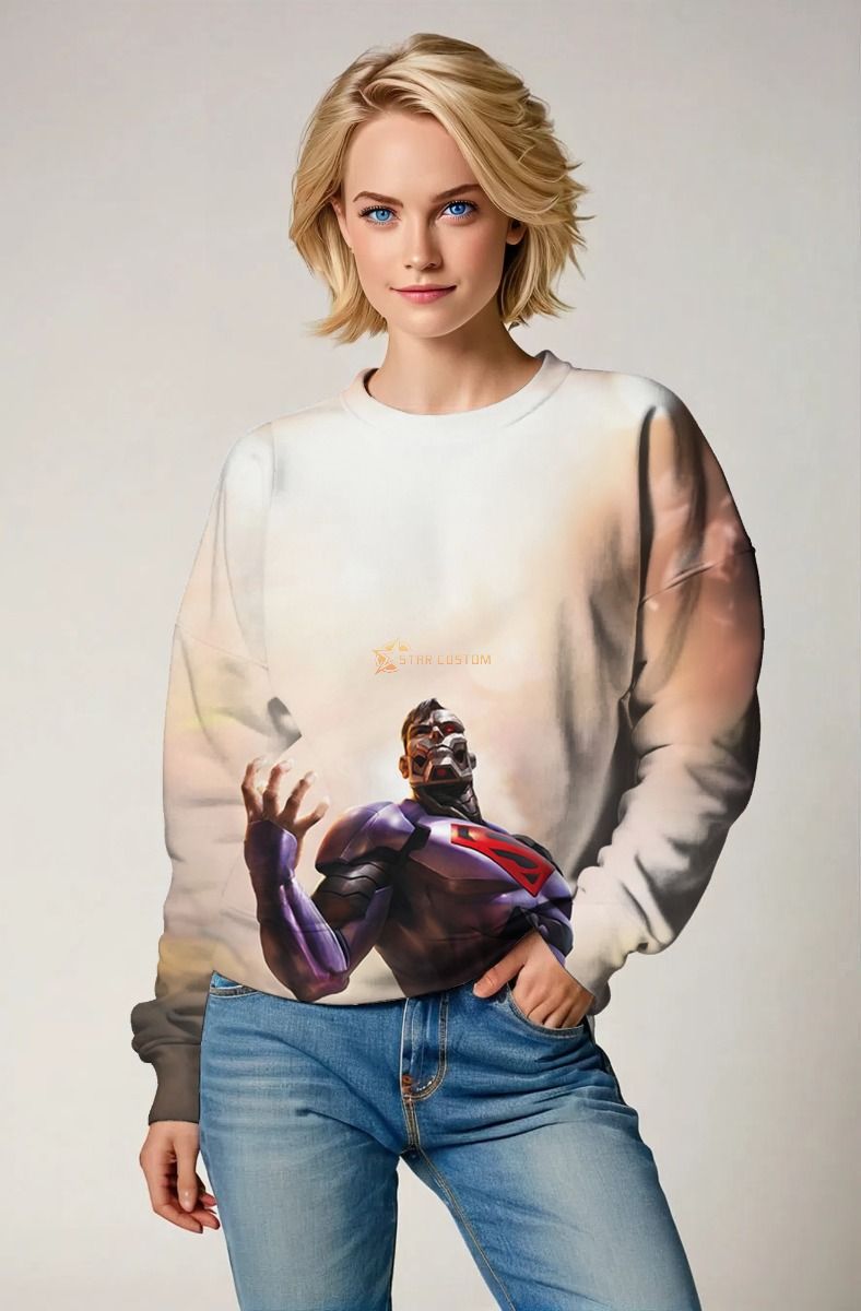 Mecha Superman Steel Surge Sweatshirt – Sunset Hybrid Force