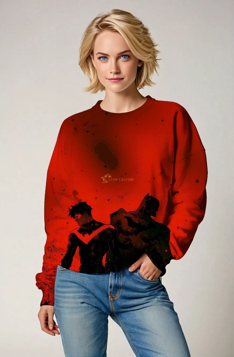 Crimson Knight Bond Sweatshirt – Brotherhood in the Shadows