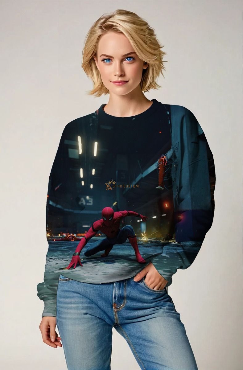 Battle-Ready Web Crewneck – Spider Lockdown Style