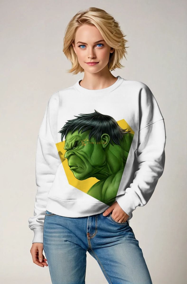 Smash Mode Sweatshirt – Hulk Side Glare Graphic
