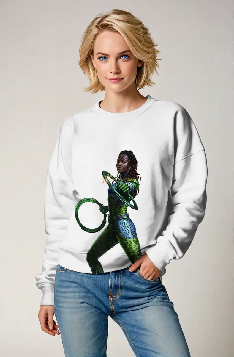 White Black Panther Crewneck Sweatshirt