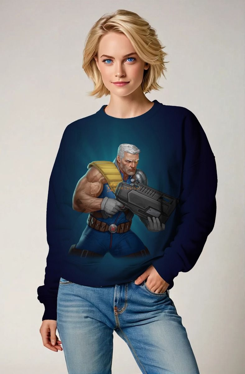 Dark Blue Nathan Summers Crewneck Sweatshirt