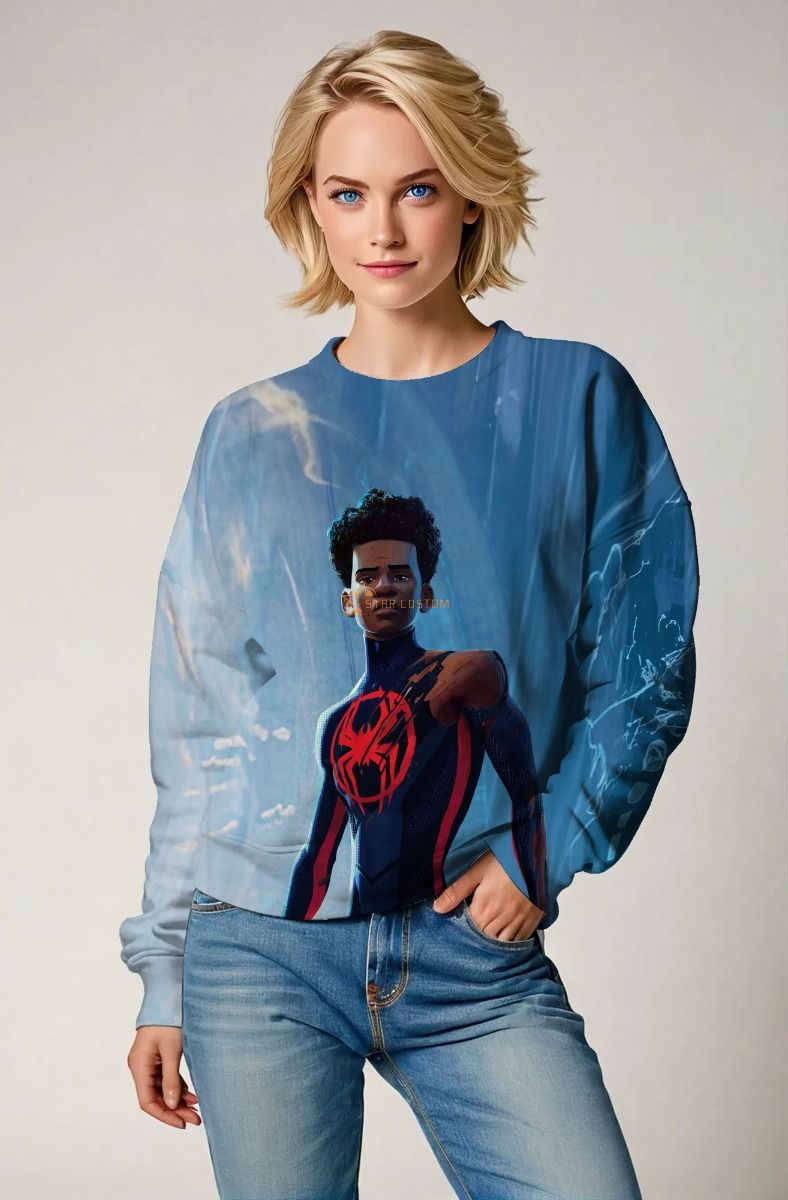 Spiderman Graphic Crewneck Sweatshirt