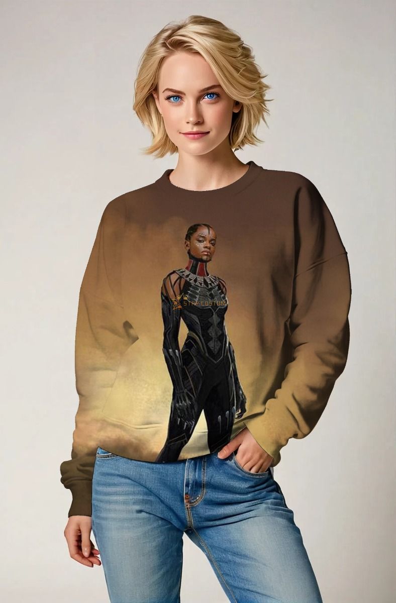 Black Panther Brown Crewneck Sweatshirt