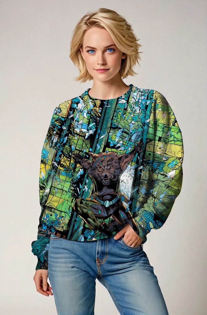 Emerald Green Wolfsbane X-Men Crewneck Sweatshirt