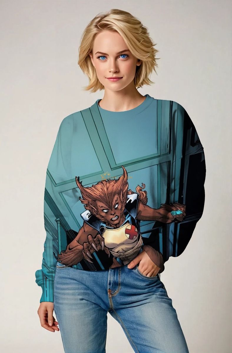 Teal Wolfsbane X-Men Crewneck Sweatshirt