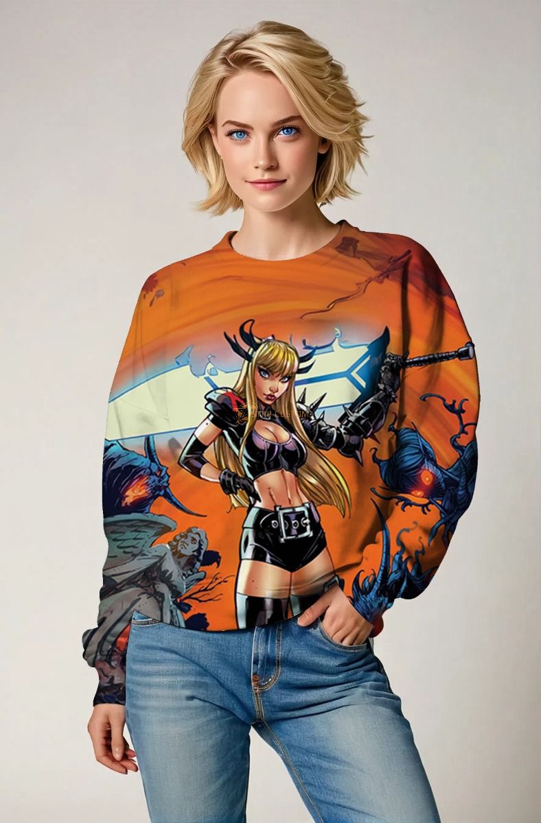 Illyana Rasputin / Magik Inferno Crewneck Sweatshirt