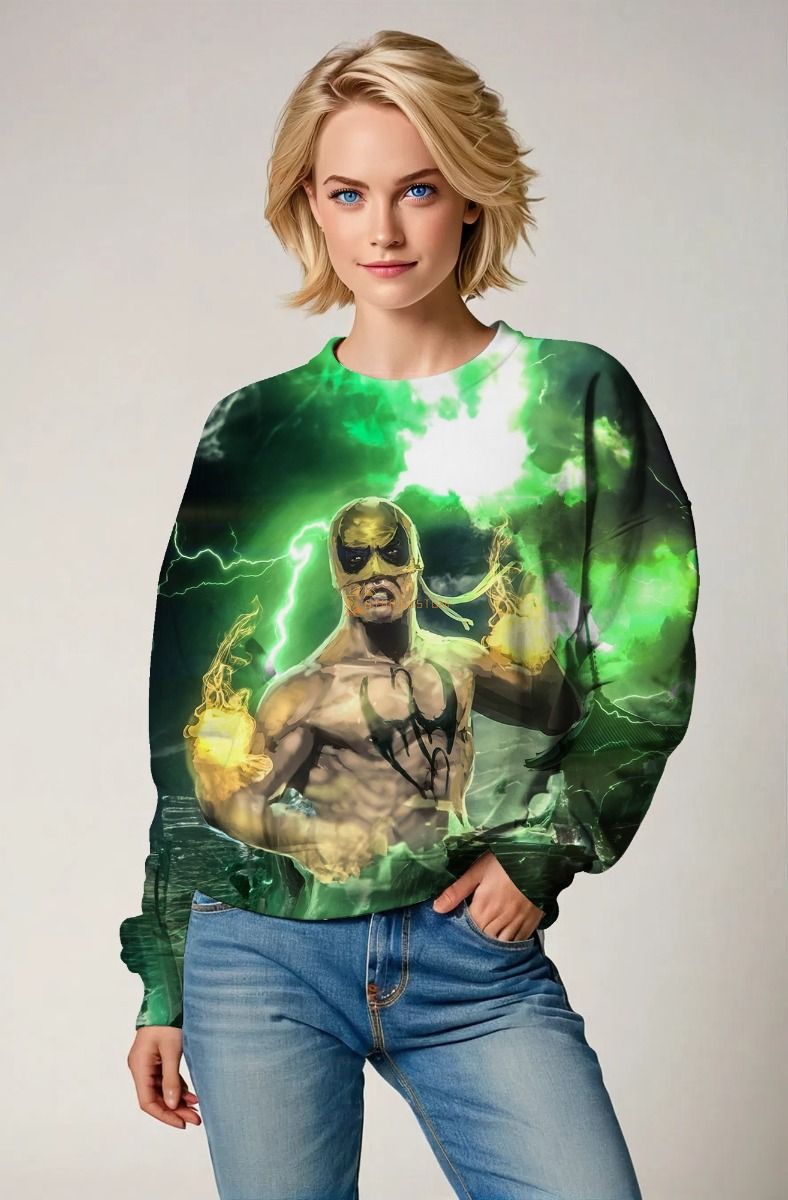 Danny Rand / Iron Fist Green & Yellow Crewneck Sweatshirt