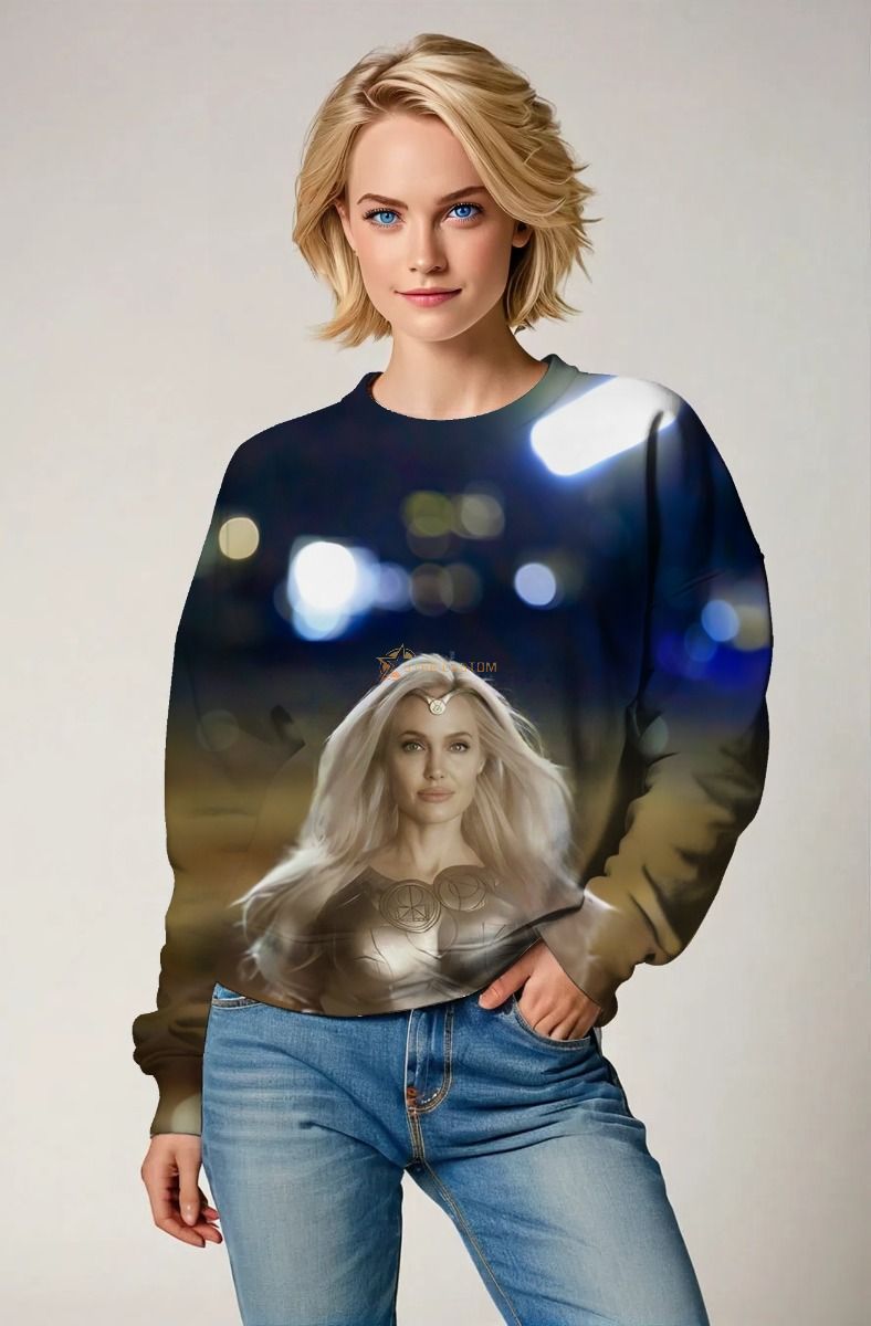 Unleash the power of Thena with this elegant crewneck sweatshirt.