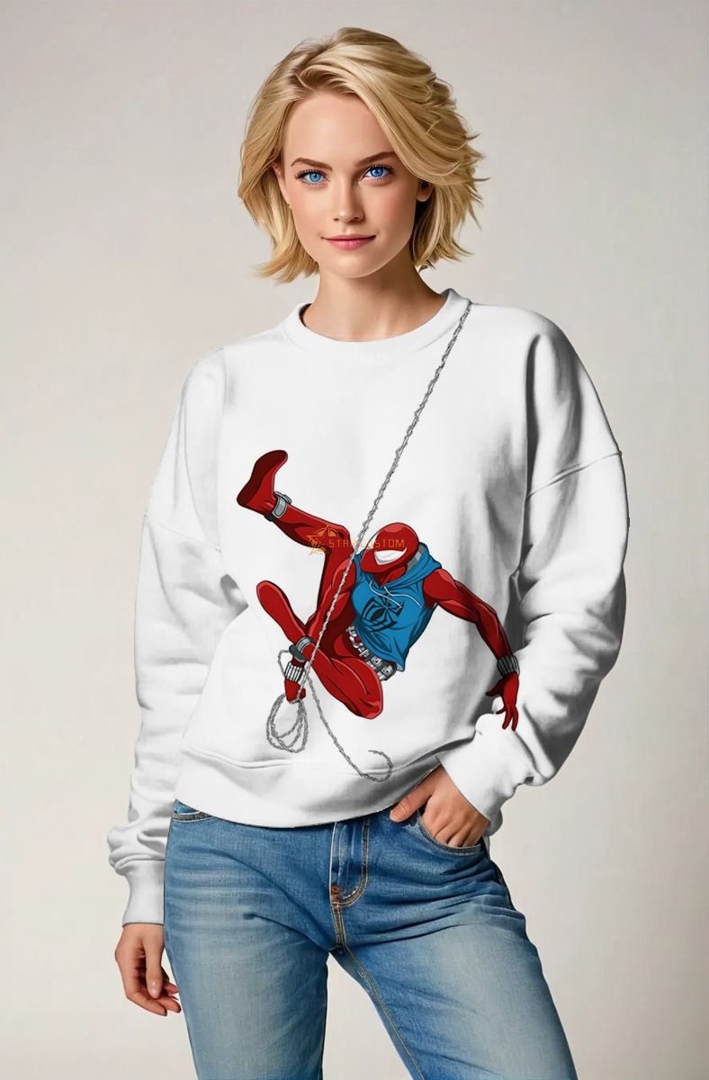 Unleash your inner hero with the Scarlet Spider Sweatshirt