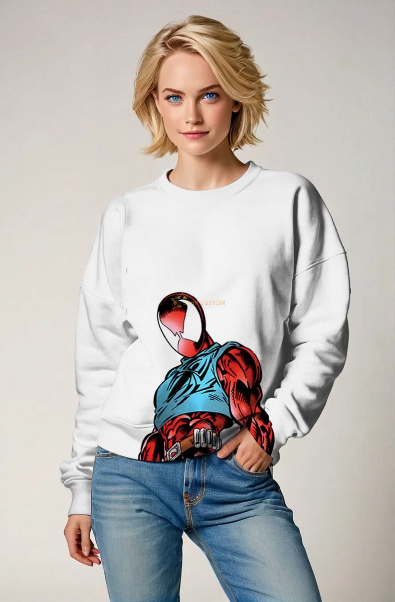 Get ready to swing through the streets in style with the Scarlet Spider Sweatshirt