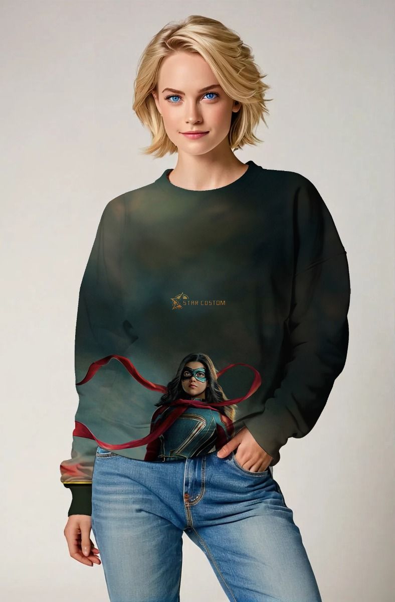 Kamala Khan / Ms. Marvel Sweatshirt – Empowering Heroic Style