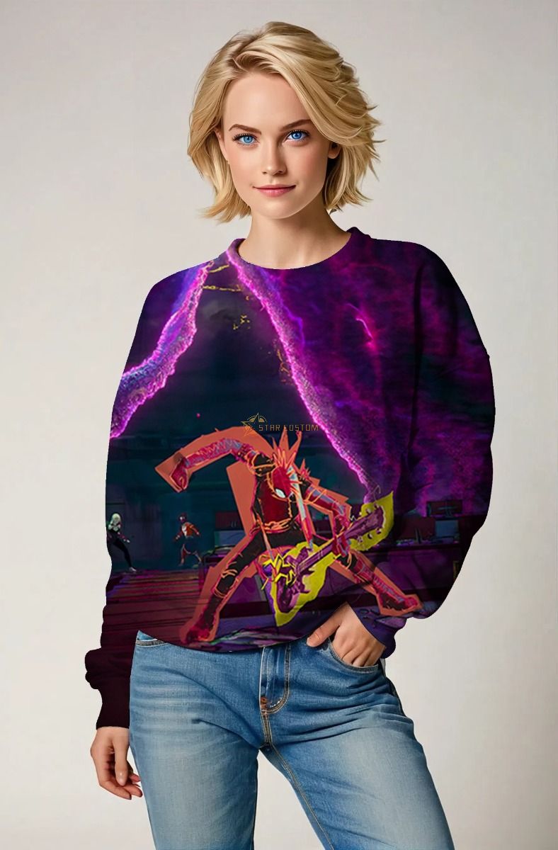 Hobie Brown Sweatshirt – Spider-Punk Rock Vibes