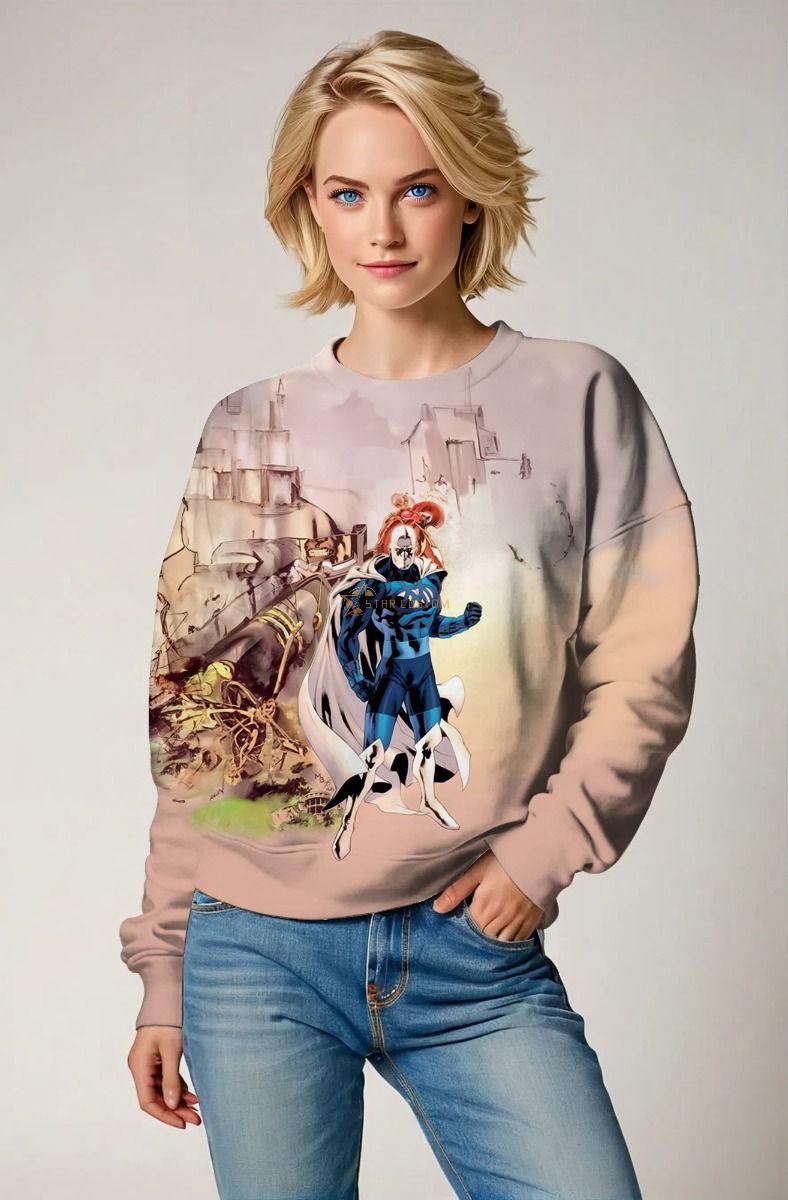 Adam Brashear / Blue Marvel Sweatshirt - Classic Beige Edition