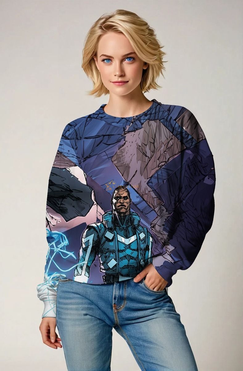 Adam Brashear / Blue Marvel Sweatshirt - Heroic Blue Edition