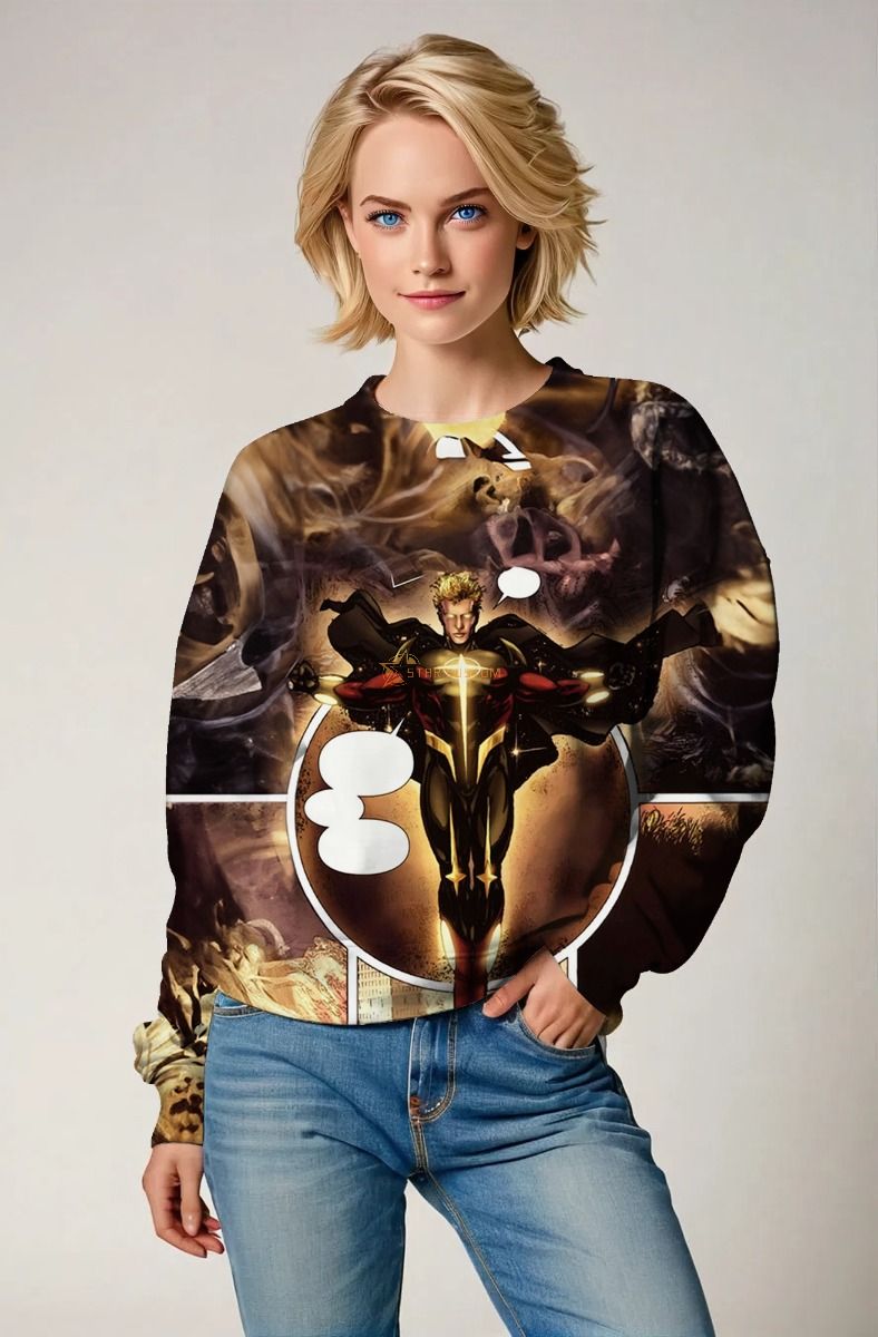 Quasar (Wendell Vaughn) Sweatshirt - Cosmic Gold Edition