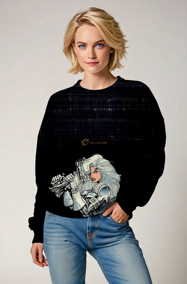 Silver Sable Sweatshirt - Sleek Silver Edition