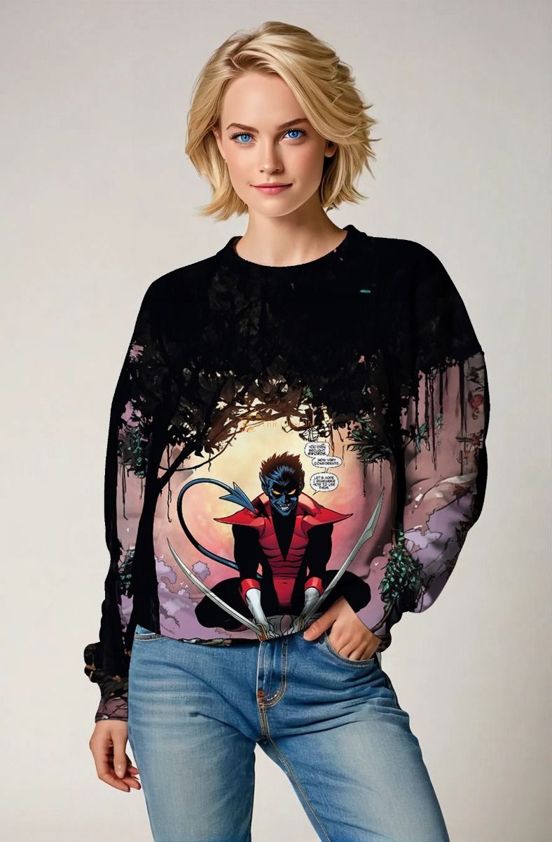 Kurt Wagner / Nightcrawler Sweatshirt - Teleporting Hero
