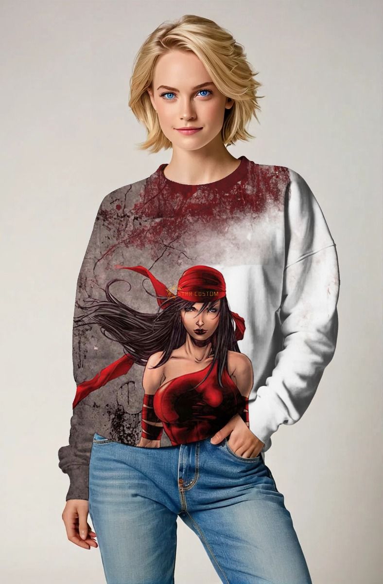 Elektra Natchios Sweatshirt - The Fearless Assassin