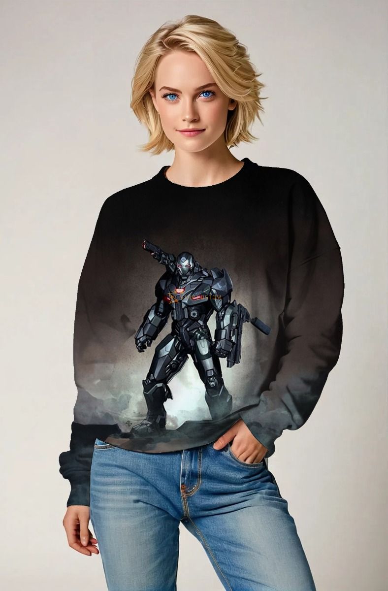 War Machine (James Rhodes) Sweatshirt - Armored Hero in Action