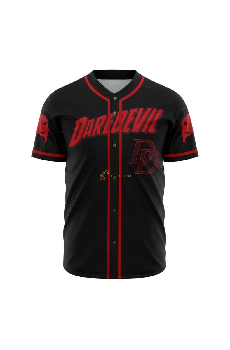 Daredevil Marvel Baseball Jersey