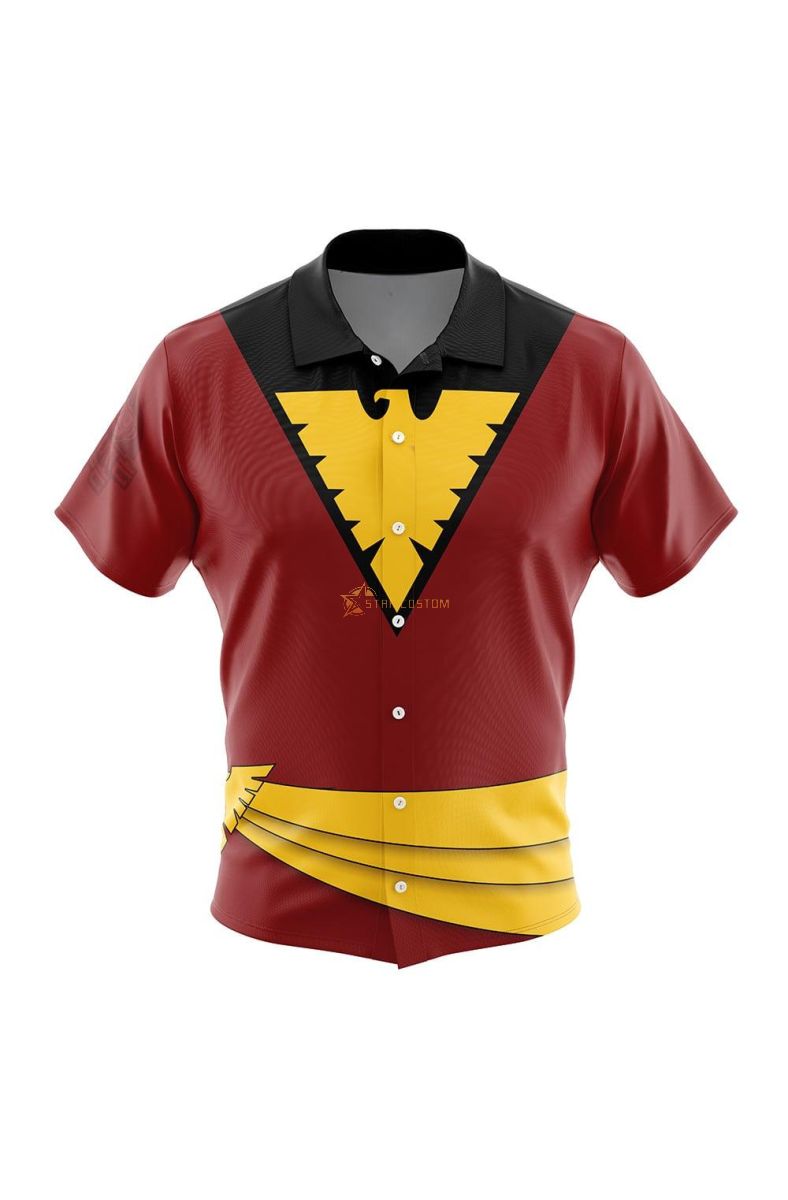 Dark Phoenix Marvel Button Up Hawaiian Shirt