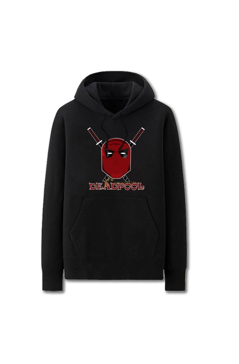 Solid Color Cool Deadpool Mercenary Deadpool Hoodie Solid