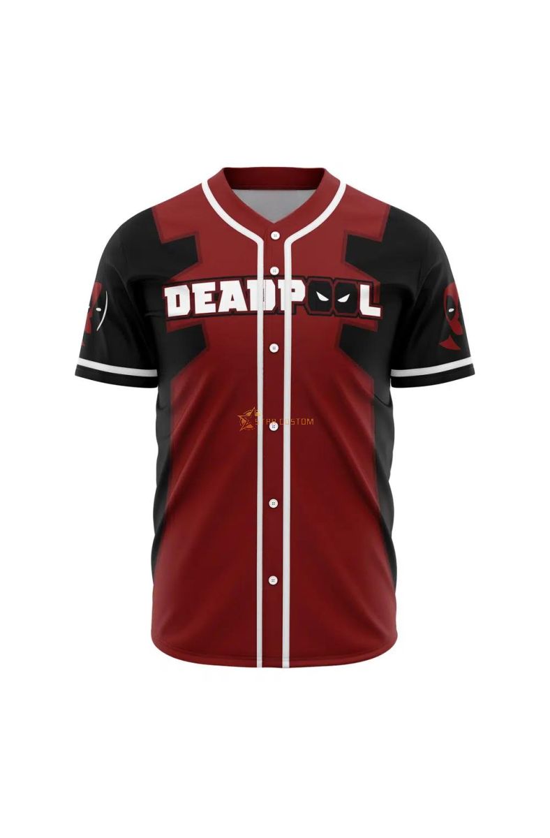 Deadpool Marvel Baseball Jersey