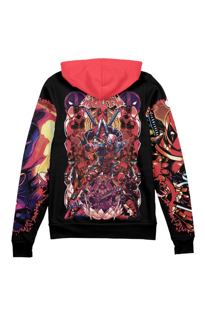 Deadpool Marvel Comics Streetwear Zip Hoodie Jacket