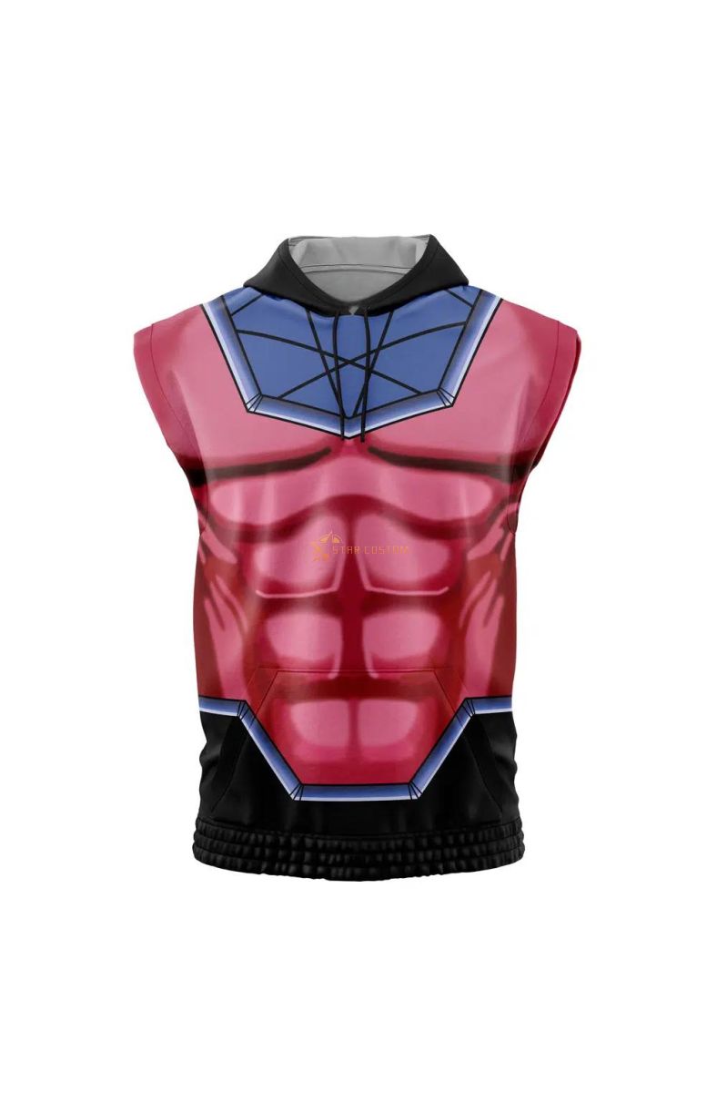 Gambit Cosplay Marvel Sleeveless Hoodie