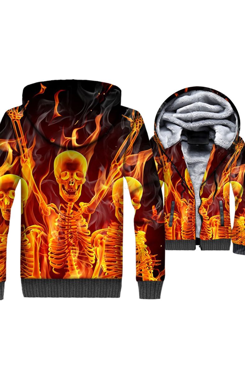 Ghost Rider Series Flame Hoodie Comfort Wear Unisex