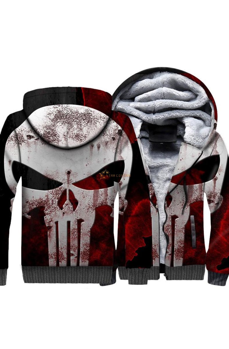 Ghost Rider Series Ghost Hoodie Black Red