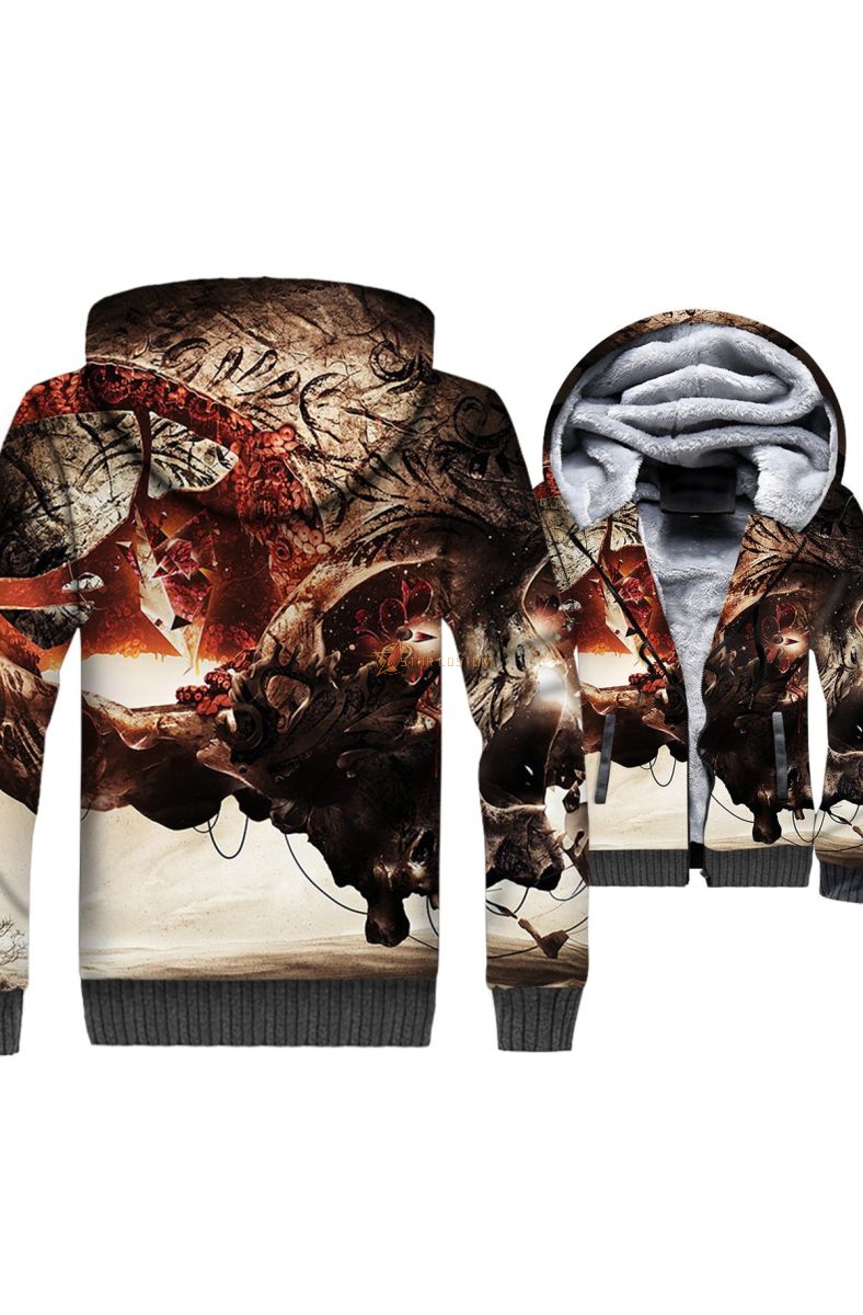 Ghost Rider Series Skull Hoodie Streetwear Everyday Wear