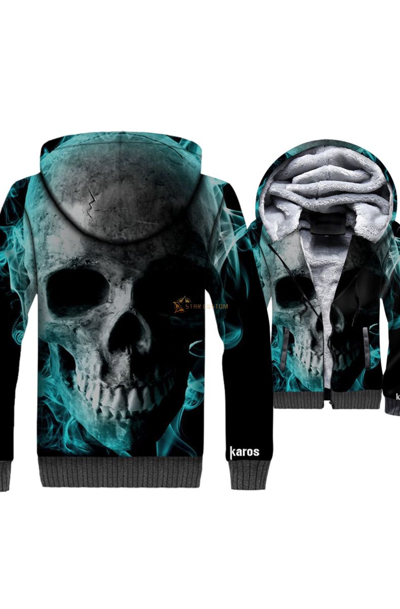 Ghost Rider Skull Series Hoodie Blue