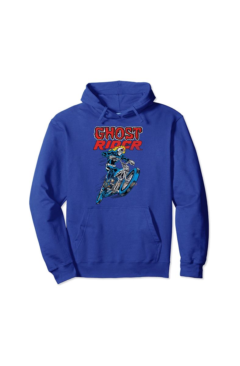 Ghost Rider Retro Flames Graphic Hoodie