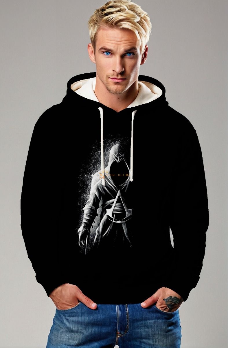 Black Assassin Warrior Graphic Hoodie