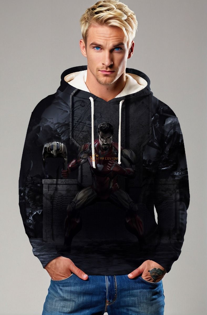 Black Iron Man Hero Hoodie