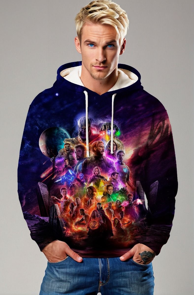 Dark Purple Avengers Universe Hoodie