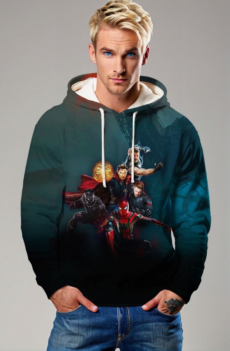 Dark Green Avengers Heroes Hoodie