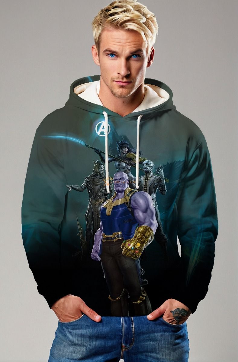 Dark Green Thanos Battle Hoodie