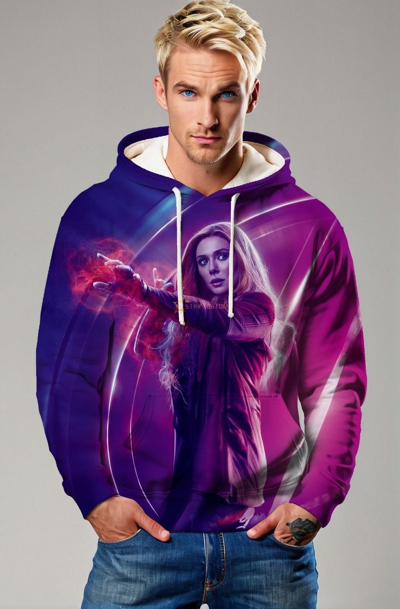 Purple Scarlet Witch Avengers Pullover Hoodie