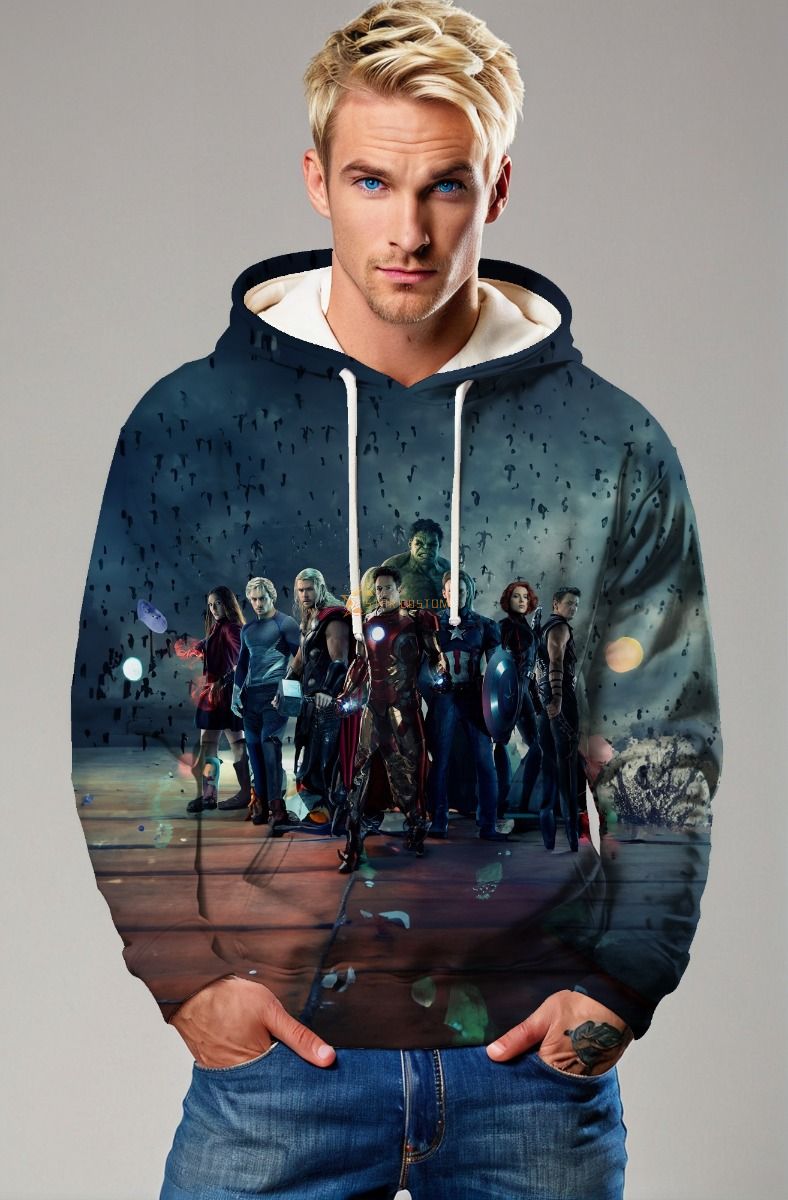 Dark Blue Avengers Alliance Hoodie