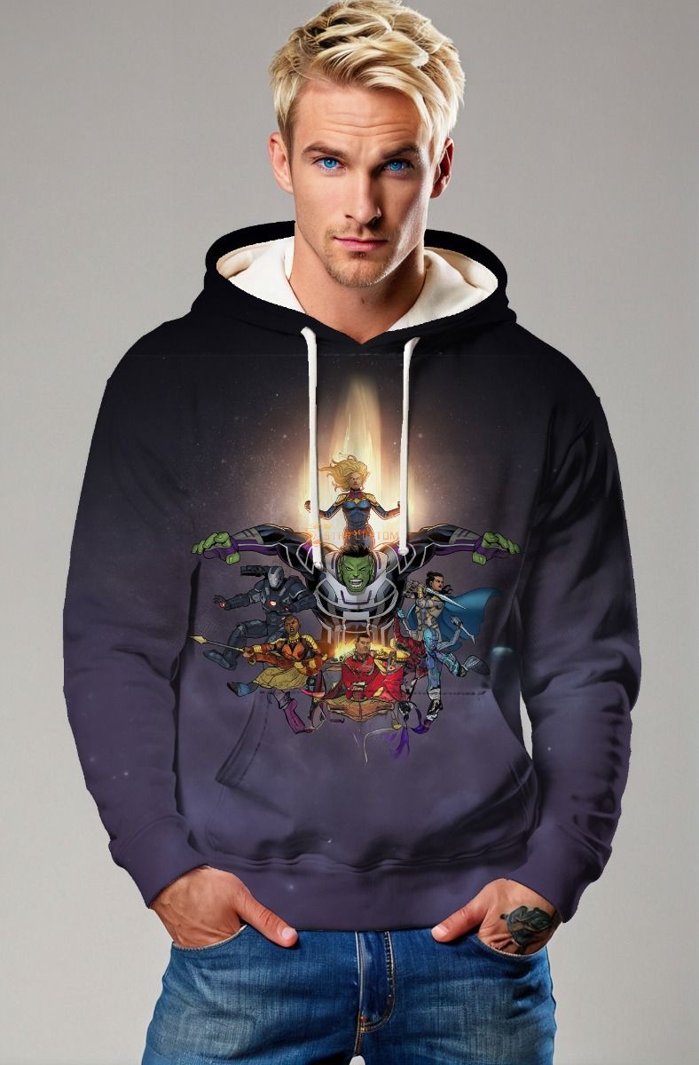Deep Purple Hero Squad Pullover Hoodie
